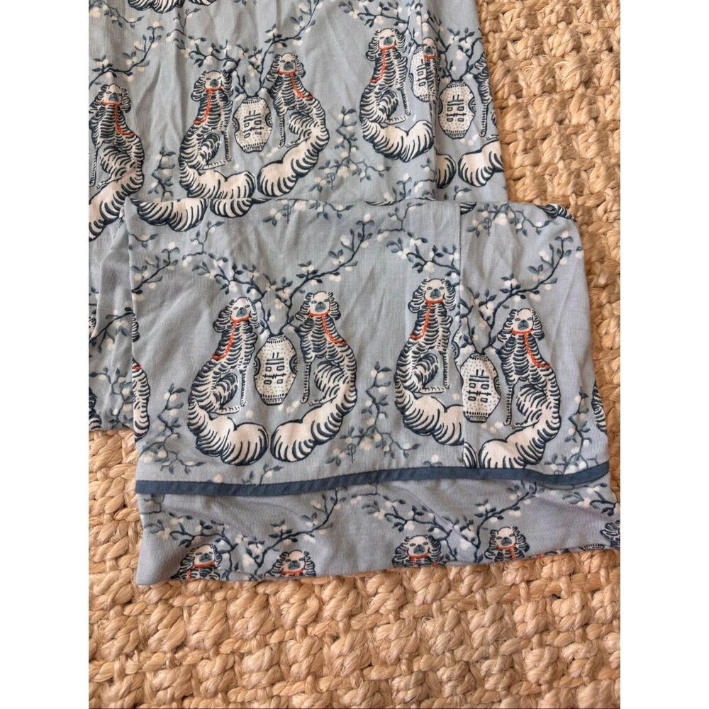 NWOT Spartina 449 chinoiserie Toile Pajama Pants Blue Coastal Lounge Sleepwear X - Picture 7 of 7